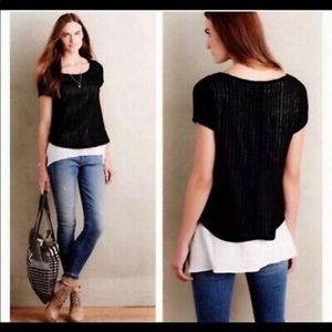 Anthropologie Layered Faria Top by Meadow Rue